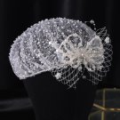Rsslyn White Cover Simulated Pearl Headband Fascinator Hat Vintage Wedding Bridal Headpiece LMF24-9