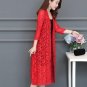 Rsslyn White Kimono White Lace Cardigan Mid-length Summer Mesh Shawl Loose Over-the-knee