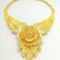 Rsslyn 3pcs/Set Choker Set Nigerian Wedding Jewelry Set Bridal Dubai Gold Jewelries African Necklace