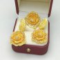 Rsslyn 3pcs/Set Choker Set Nigerian Wedding Jewelry Set Bridal Dubai Gold Jewelries African Necklace