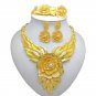 Rsslyn 3pcs/Set Choker Set Nigerian Wedding Jewelry Set Bridal Dubai Gold Jewelries African Necklace