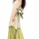 Rsslyn Long Dresses Vintage Linen Dress for Women Ivory Dress Green Dress