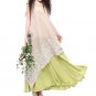 Rsslyn Long Dresses Vintage Linen Dress for Women Ivory Dress Green Dress