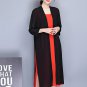 Rsslyn Thin Cardigan with Long Side Slits Beach Cover Spring Long Sleeve Summer Sun Protection