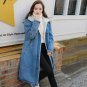 Rsslyn Long Denim Jacket Winter Denim Jackets for Women Thicken Warm Lambswool Lined
