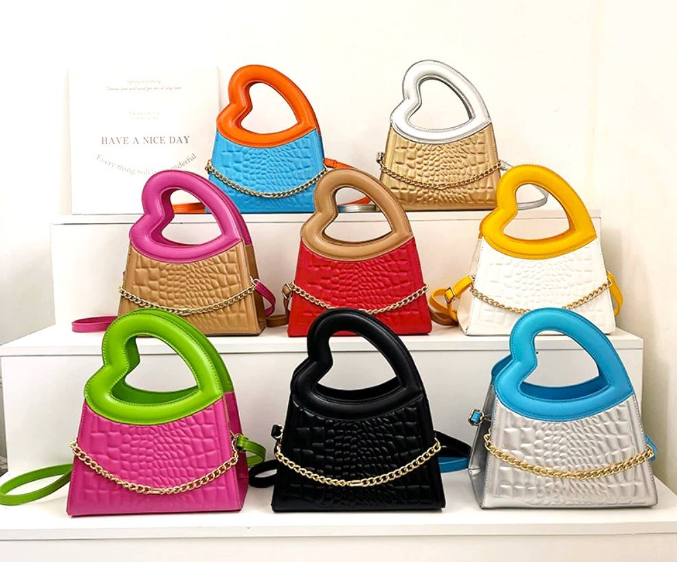 Rsslyn Small Purses Cute Mini Bags Heart Shape Small Handbags For Women Top Brand Square Purses