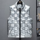 Rsslyn Silver Vest Men's Autumn Winter Shiny Vest Down Cotton S-6XL Vest Chalico for Boys LMF24-327