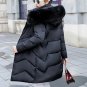 Rsslyn Padded White Parka for Women Slim Women Winter Jacket Cotton Padded Warm Thicken Coat Long