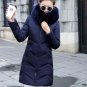 Rsslyn Padded White Parka for Women Slim Women Winter Jacket Cotton Padded Warm Thicken Coat Long