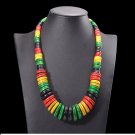 Rsslyn Rastafarian Chokers Tribal Necklaces for Men and Women Unisex Jewelry Wooden Jewels