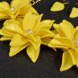 Rsslyn Yellow Necklace Maxi Choker Inlaid Necklace for Women Wedding Jewelry Acrylic Collares
