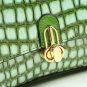 Rsslyn Green Bags Luxury Brand Women Bag Ladies' Genuine Leather Handbag Crocodile Pattern