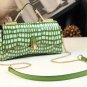 Rsslyn Luxury Brand Green Purses Trendy Green Shoulder Bags Genuine Leather Bags for Women