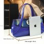 Rsslyn Blue Leather Bags for Women Blue Shoulder Bags Blue Totes Blue Purses Blue Leather Handbags