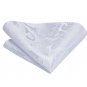 Rsslyn TF White Neckties 3pcs/SET Necktie Hanky Clip Button Luxury Silk Neck Ties for Men Boys Neck
