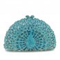 Rsslyn Peacock Bags Blue Clutch Wedding Bags Fashion Clutch for Women Peacock Diamond Crystal