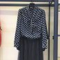 Rsslyn Women's Blouse Fall Wear Long Sleeves Shirt Bow Black White Polka Dot Tops
