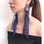 Rsslyn Long Earrings for Women Fashion Gray Earrings Gray Dangle Earrings Drop Earrings
