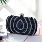 Rsslyn Pearl Clutches for Women Pearl Shoulder Bags White Bridal Bags White Handbags Luxury Style