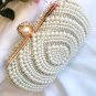 Rsslyn Pearl Clutches for Women Pearl Shoulder Bags White Bridal Bags White Handbags Luxury Style