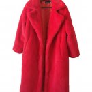 Rsslyn Red Teddy Bear Overcoats for Women Winter Overcoats TF Fashion Coats Birthday Gift Trendy