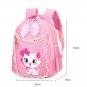 Rsslyn Backpack for Students Cat Bags Pink Backpack for Toddler Girls School Backpacks Laces Bows