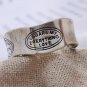Rsslyn 925SS Silver Rings for Men Boys Rings Carved Message You Are My Everything Love Rings for Men