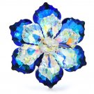 Rsslyn On-Hand Brooches for Women Star Flower Sparkling Faux Diamonds Party Brooches