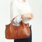 New Arrival Leather Bag Cow-Hide Brown Leather Bags for Women New Small Brown Totes LMF24-1