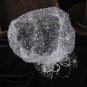 French Sequined Gentle Wedding Hats Headdress Tea Party Hat White Fascinator LMF24-10