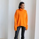 Anew Orange Sweaters for Women Plus Size Clothing Turtleneck for Women Orange Sweater LMF24-21
