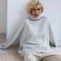 Anew Orange Sweaters for Women Plus Size Clothing Turtleneck for Women Orange Sweater LMF24-21