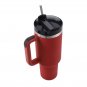Turquoise Cups Large Capacity 1200ml Tumbler with Handle Lid Straw Stainless Steel Cups LMF24-25