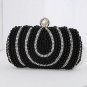 New White Cluch Wedding Purse Handbags Beaded Pearl Bags Evening Clutch Bags Latch LMF24-26