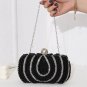 New White Cluch Wedding Purse Handbags Beaded Pearl Bags Evening Clutch Bags Latch LMF24-26