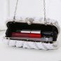 New White Cluch Wedding Purse Handbags Beaded Pearl Bags Evening Clutch Bags Latch LMF24-26