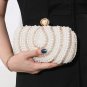 New White Cluch Wedding Purse Handbags Beaded Pearl Bags Evening Clutch Bags Latch LMF24-26