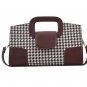 Rsslyn Brown Leather Bags Popular Handbags New Messenger Bag Leather Rhombus LMF24-27