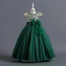 Rsslyn Christmas Dress for Toddler Girls Party Dresses New Green Embroidery Dress
