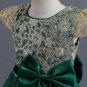 New Arrival Birthday Girls Dresses Dark Green Dress for Toddler Girls Recital Dresses LMF24-29