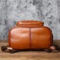 Rsslyn Backpacks Brown Leather Knapsack Real Leather Backpack European & American Backpacks LMF24-30