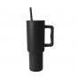 Rsslyn Large Cups Insulated Vacuum Cup Black Cups Stainless Steel Coffee Hot Cup 40oz LMF24-32