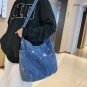 New Arrival Black Bags Denim Bags for Teenage Girls Sling Bags Black Denim Shoulder Bags LMF24-33