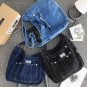 New Arrival Black Bags Denim Bags for Teenage Girls Sling Bags Black Denim Shoulder Bags LMF24-33