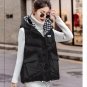 Rsslyn Parkas for Women Hooded Vest for Women Royal Blue Vests Winter Jackets Blue Hoodies LMF24-35