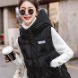 Rsslyn Parkas for Women Hooded Vest for Women Royal Blue Vests Winter Jackets Blue Hoodies LMF24-35