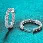 New Arrival Fine Gold Earrings 2.6CT Full Moissanite Hoop Earring for Women Golden Hoop LMF24-38