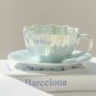 Rsslyn Teacups Set with Saucer European Chic Tea Office Cups Elegant Collection Pink Cups LMF24-40