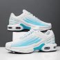 Unisex Shoes Walking Sport Shoes Stripe Sneakers for Men Light Blue Shoes for Jogging LMF24-46