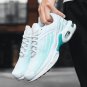 Unisex Shoes Walking Sport Shoes Stripe Sneakers for Men Light Blue Shoes for Jogging LMF24-46